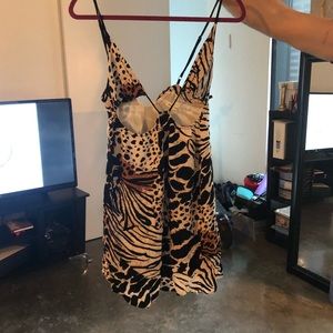 Animal beach wear dress